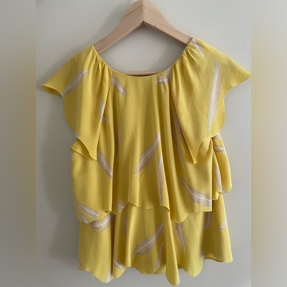 Karen Zambos Vintage Couture Silk Scalloped Top - Picture 5 of 6